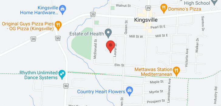 map of 93 KINGSWOOD DRIVE